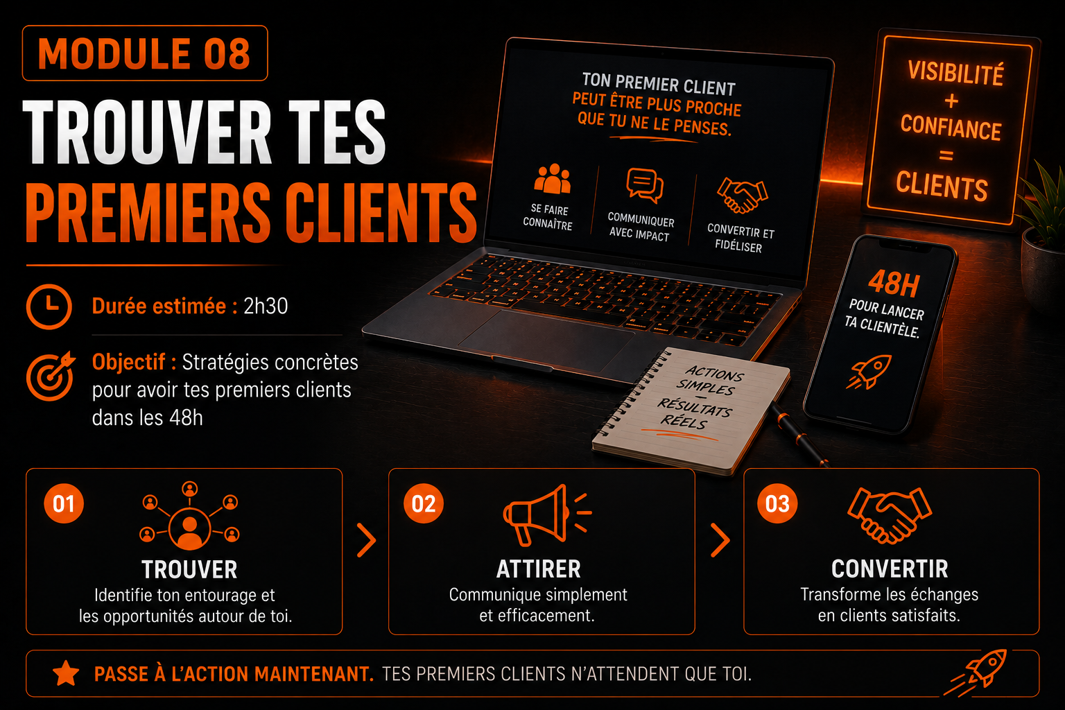 MODULE 08 – TROUVER TES PREMIERS CLIENTS
